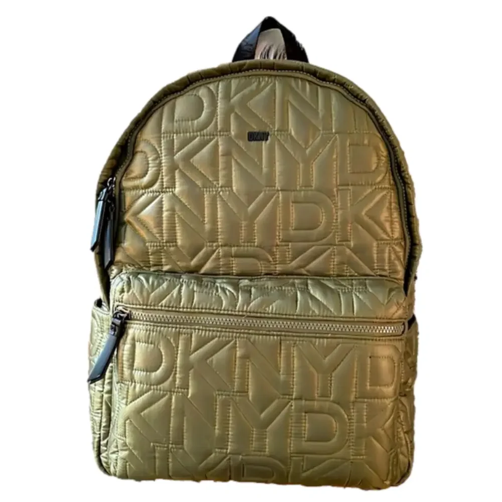 NWT DKNY QUILTED BACKPACK ARMY GREEN